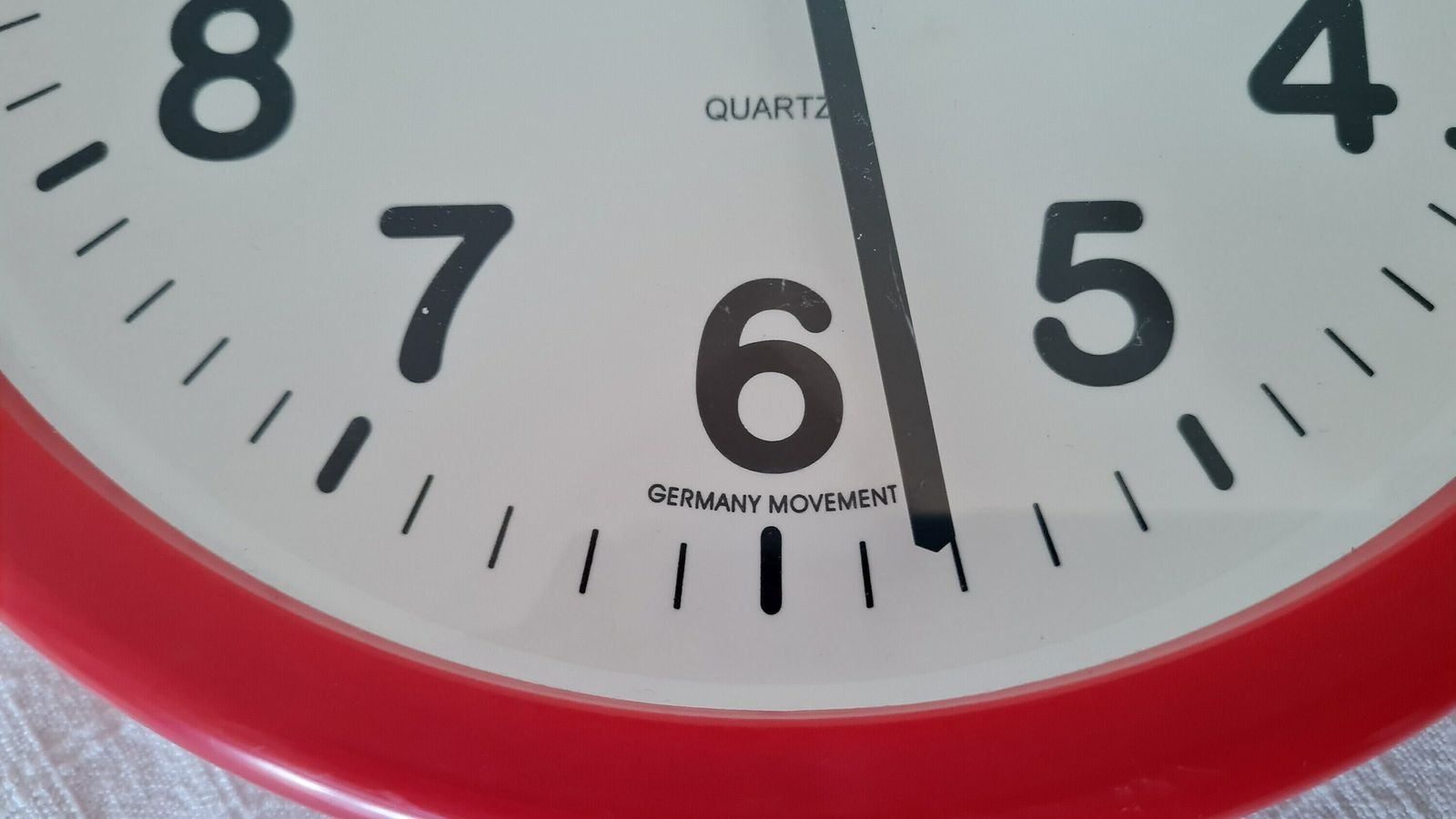 Vintage Pop Art Memphis Milano Style Wall Clock Germany Movement H&H photo Woonaccessoires