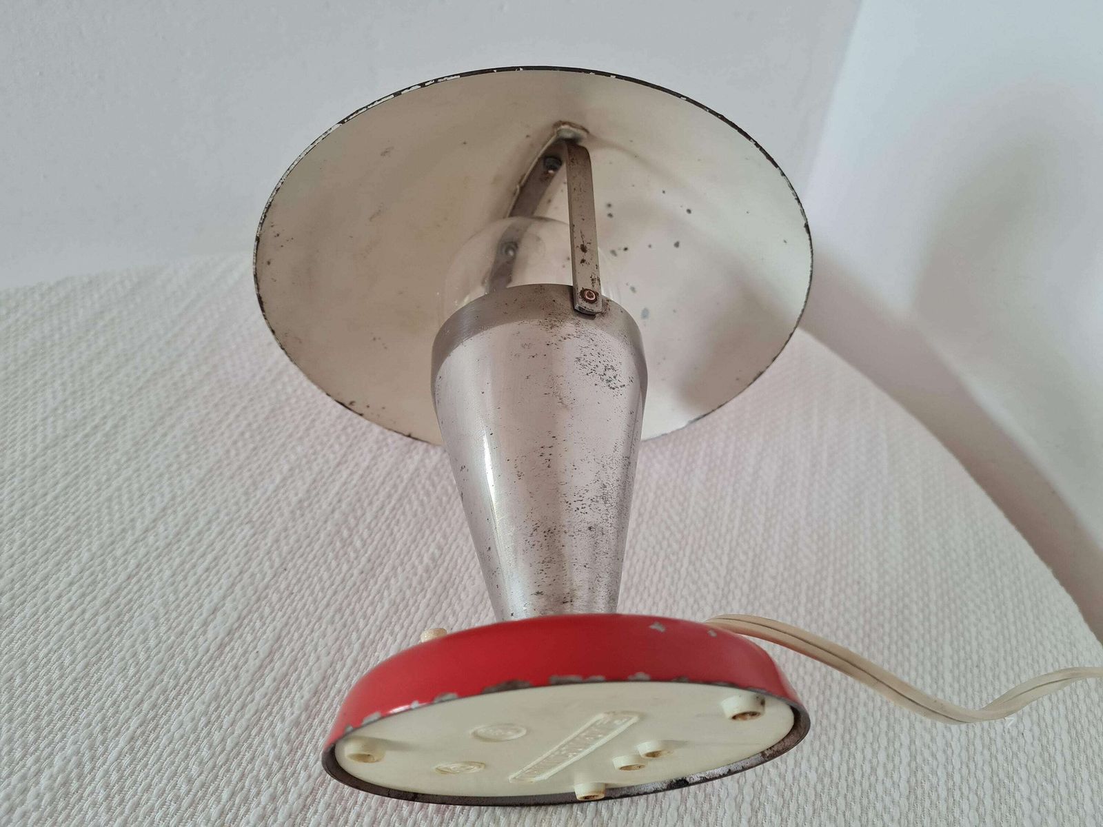 Vintage Mushroom Art Deco Table Lamp By Josef Hurka For Napako Czechoslovakian Table Bauhaus Lamp photo vinterior