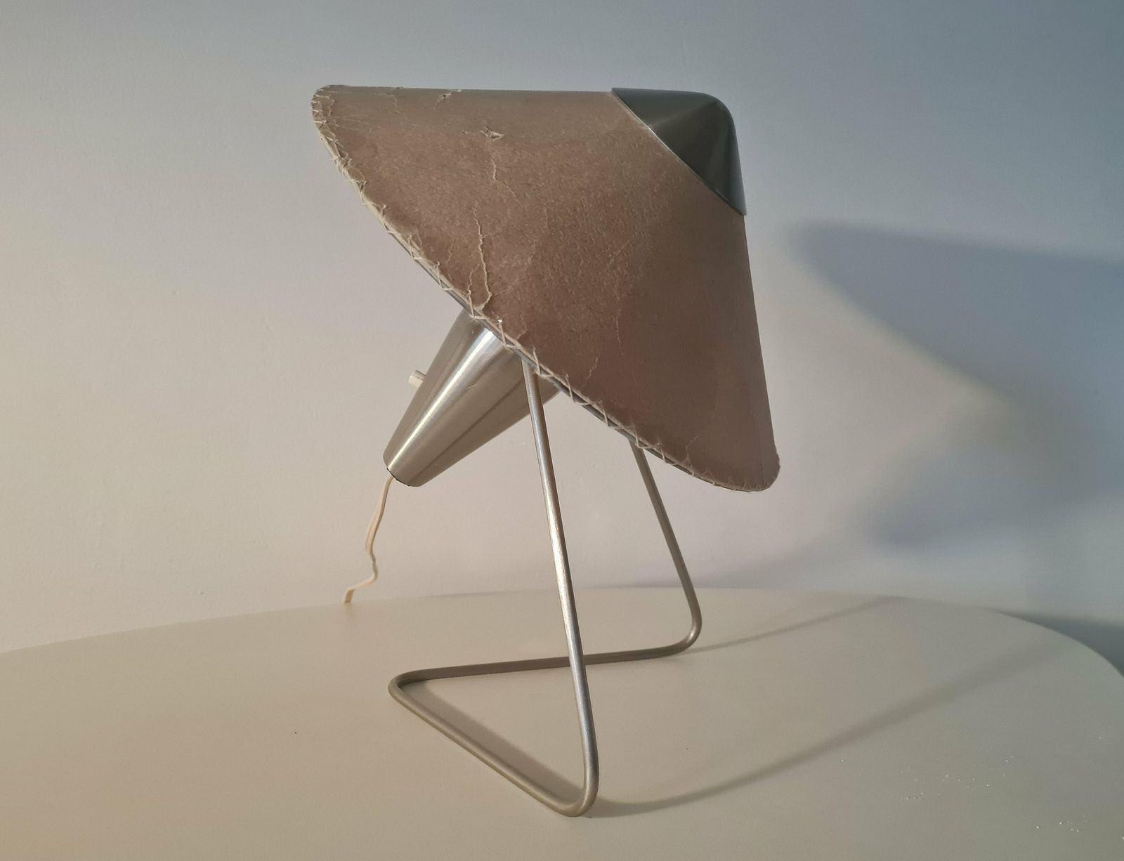 Vintage Table/Wall Lamp With Original Shade By Helena Frantova Made In Czechoslovakia 50s.