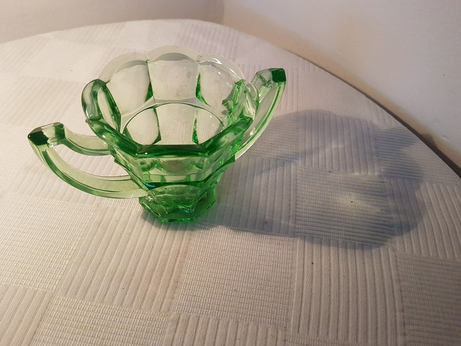 Czech Uranium Glass Vase Handcrafted In Czechoslovakia In The 1970's  1980's photo vintage