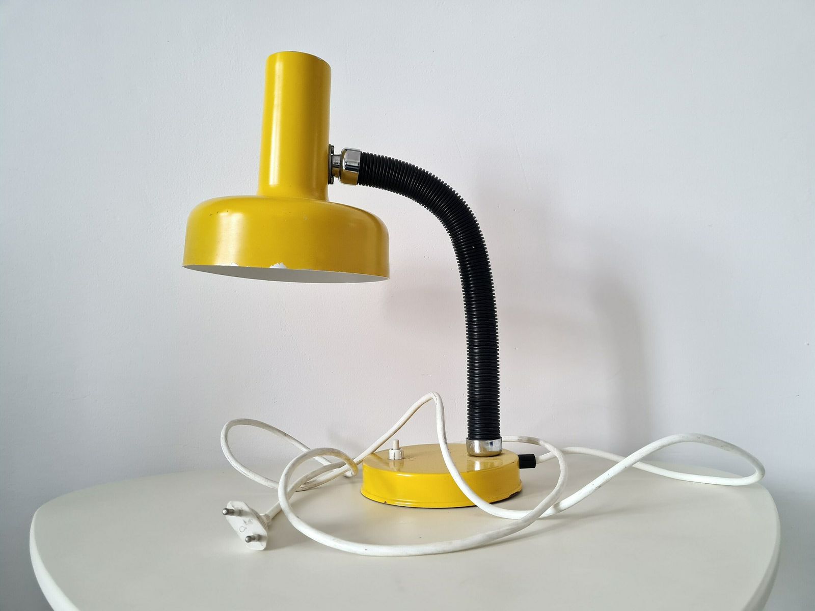Vintage Industrial Desk Lamp Czechoslovakian Table Bauhaus Lamp photo furniture