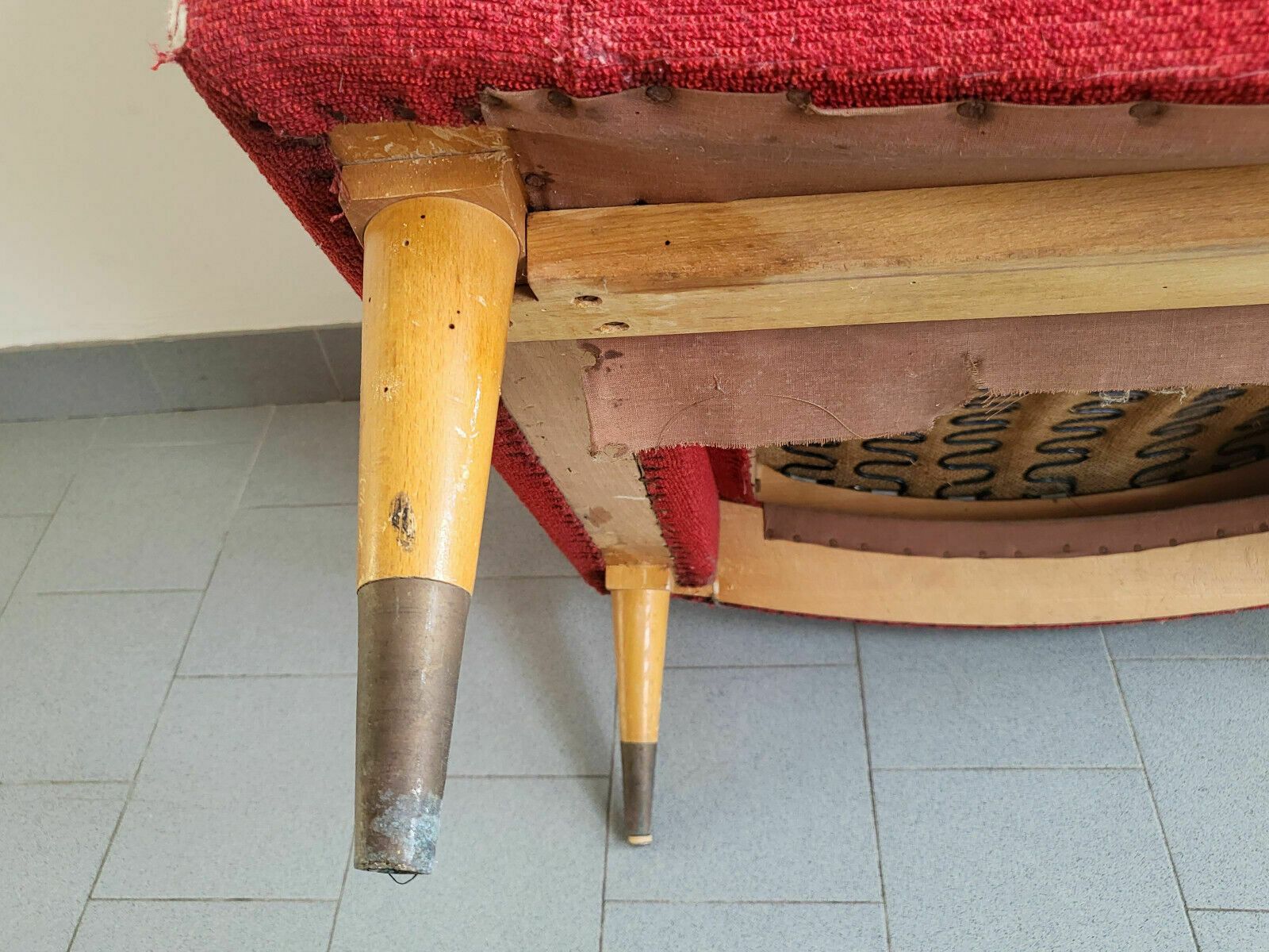 320.0 Vintage Armchair 1950 Rockabilly To Restore Dlg Steiner Arp Guariche 50s 1950s photo
