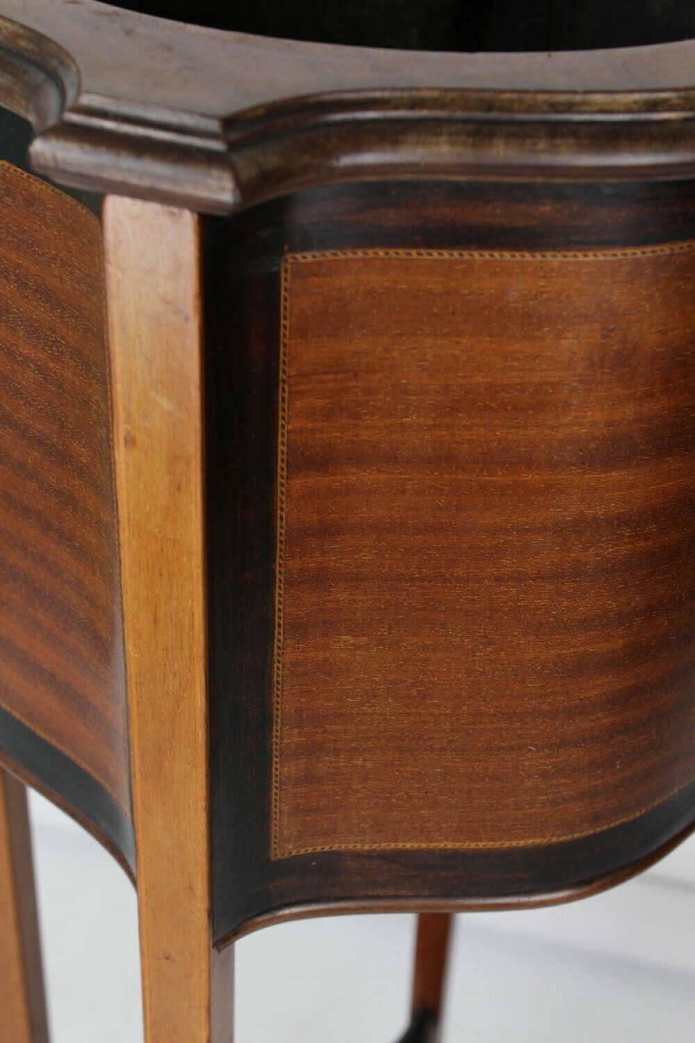 Edwardian Mahogany & Inlaid Jardinière photo buy