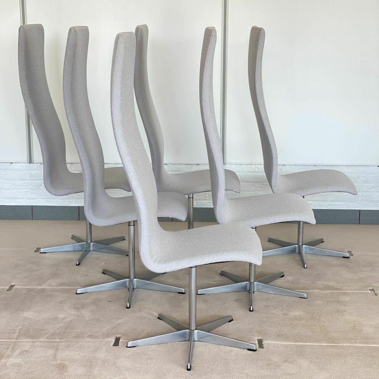 Set Van 6 Oxford Stoelen Van Arne Jacobsen Voor Fritz Hansen