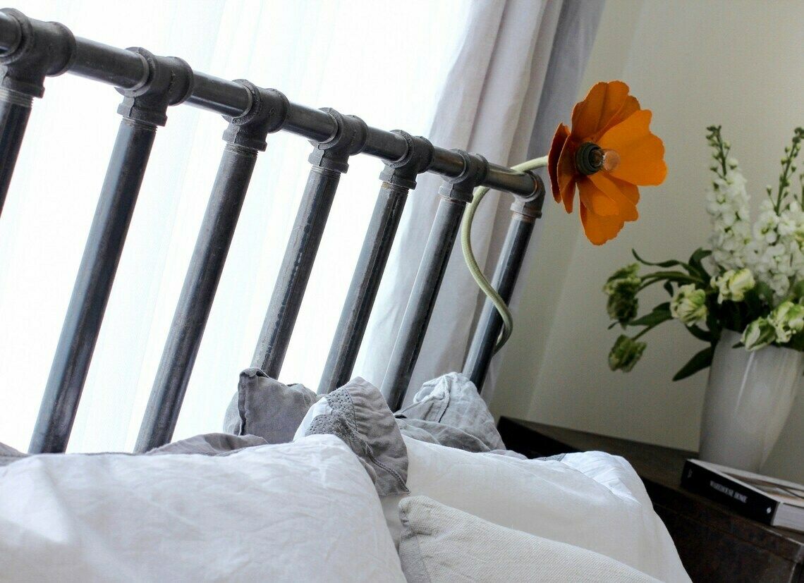 Carla Dark Steel Pipe And Industrial Scaffolding Fittings Kingsize Bed Frame   Bespoke Industrial Furniture By photo Furniture