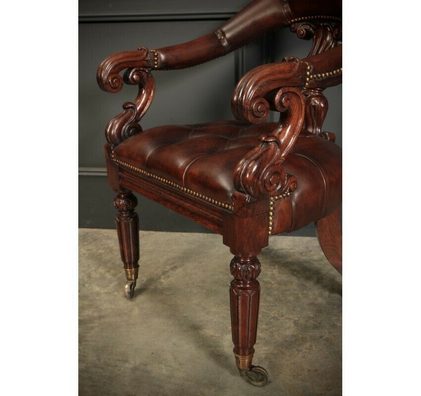 photo buy Pair Of William IV Rosewood Desk Chairs