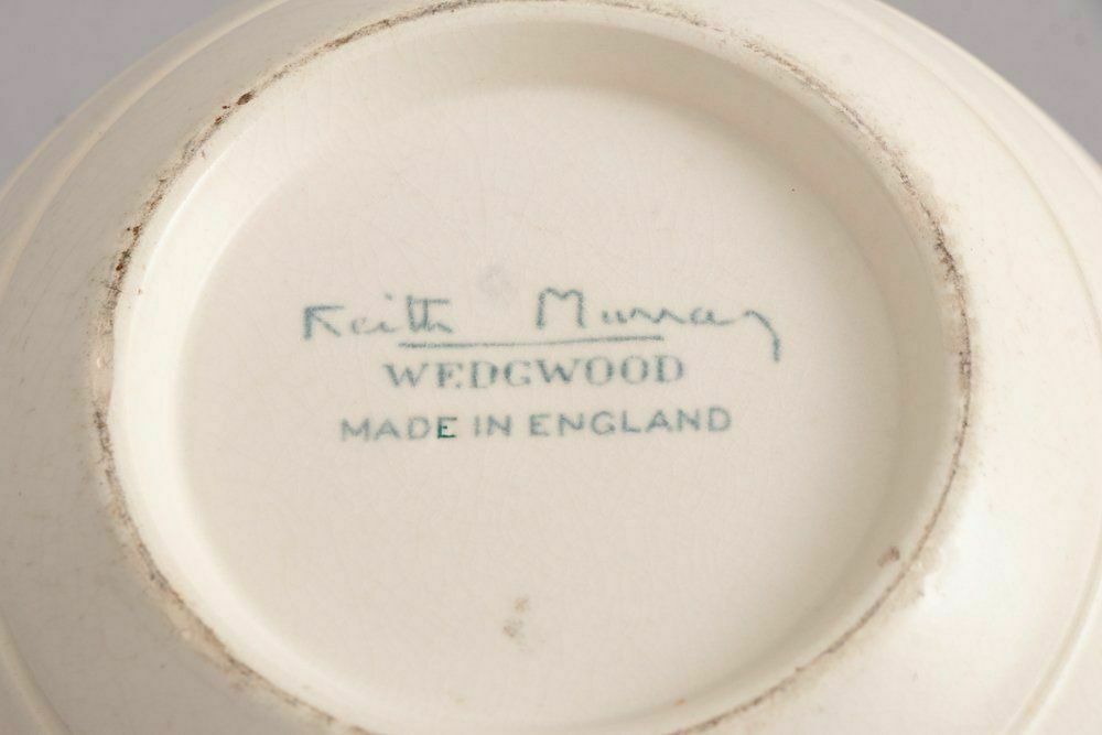 British Art Deco Keith Murray For Wedgwood 'Moonstone' Small Bombe Vase C.1930 photo buy