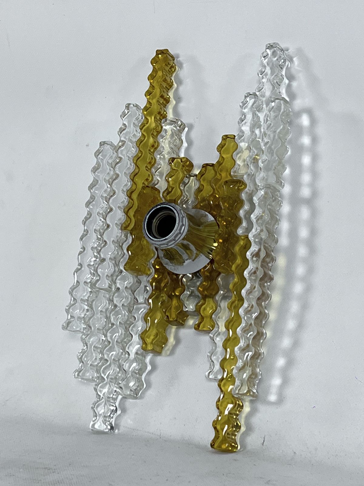 Poliarte, Large Single Wall Lamp In Murano Glass. Italy 1970s photo vinterior