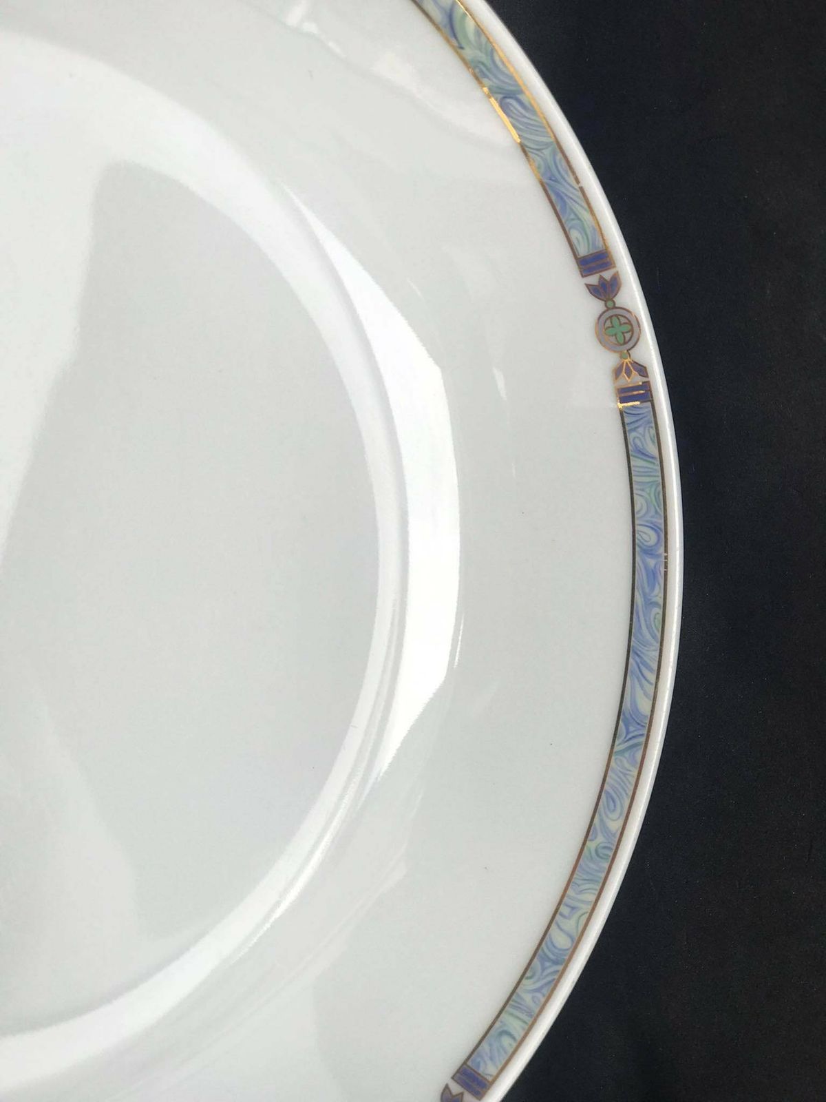 Borden Limoges Orion Patroon Medard De Noblat Vervangend Klein Soepbord Pastabord Huwelijkscadeau Gouden Rand photo 172.0