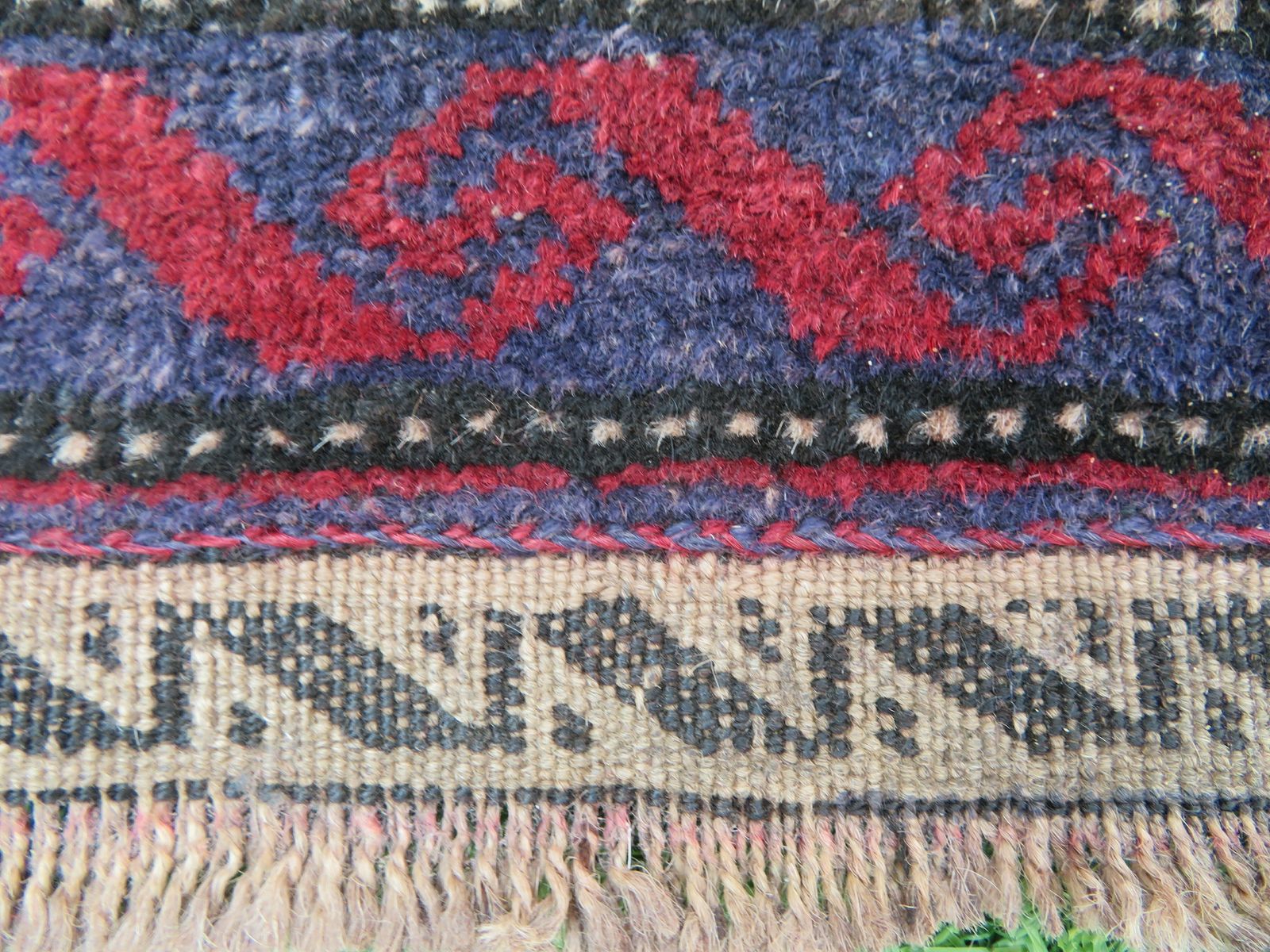 photo vinterior Antique Baluch Rug. Comical Animal Motifs. Baluch Tribes Of Herat. West Afghanistan.152cm X 86cm.