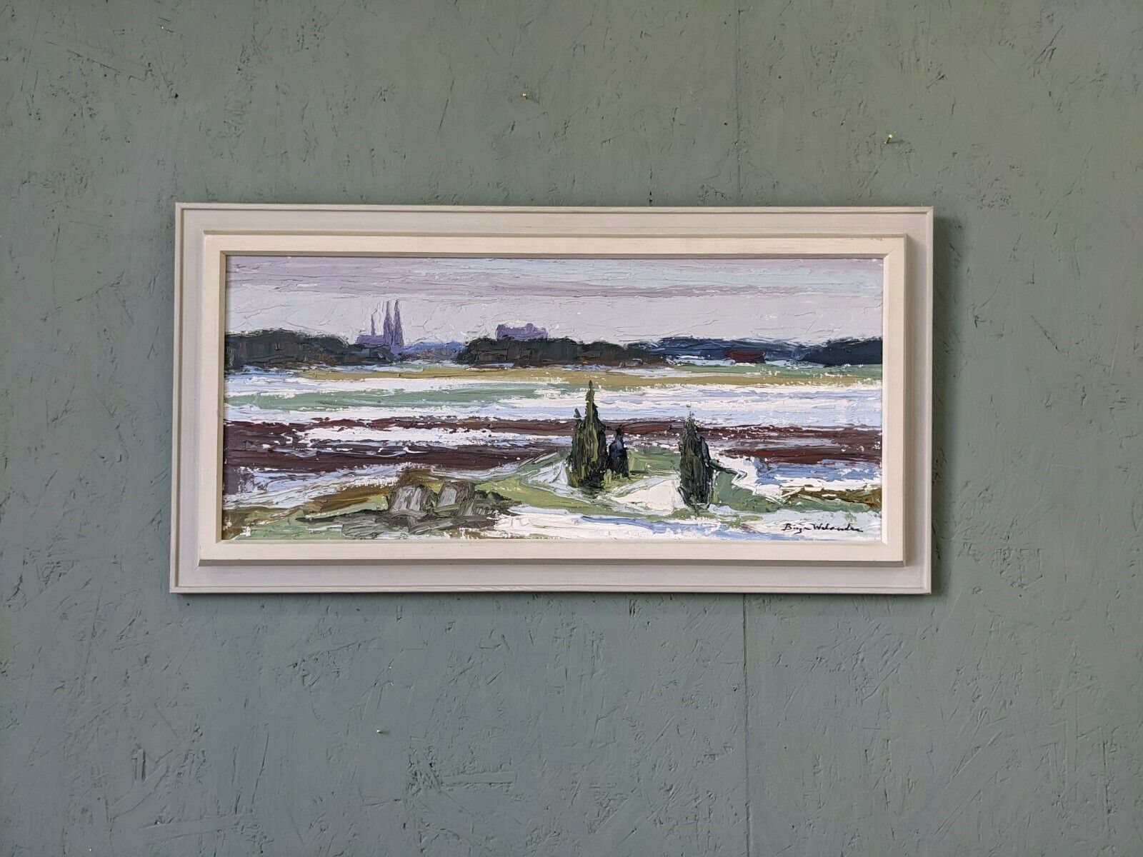 Planes Oil Painting, Mid 20th Century photo for sale