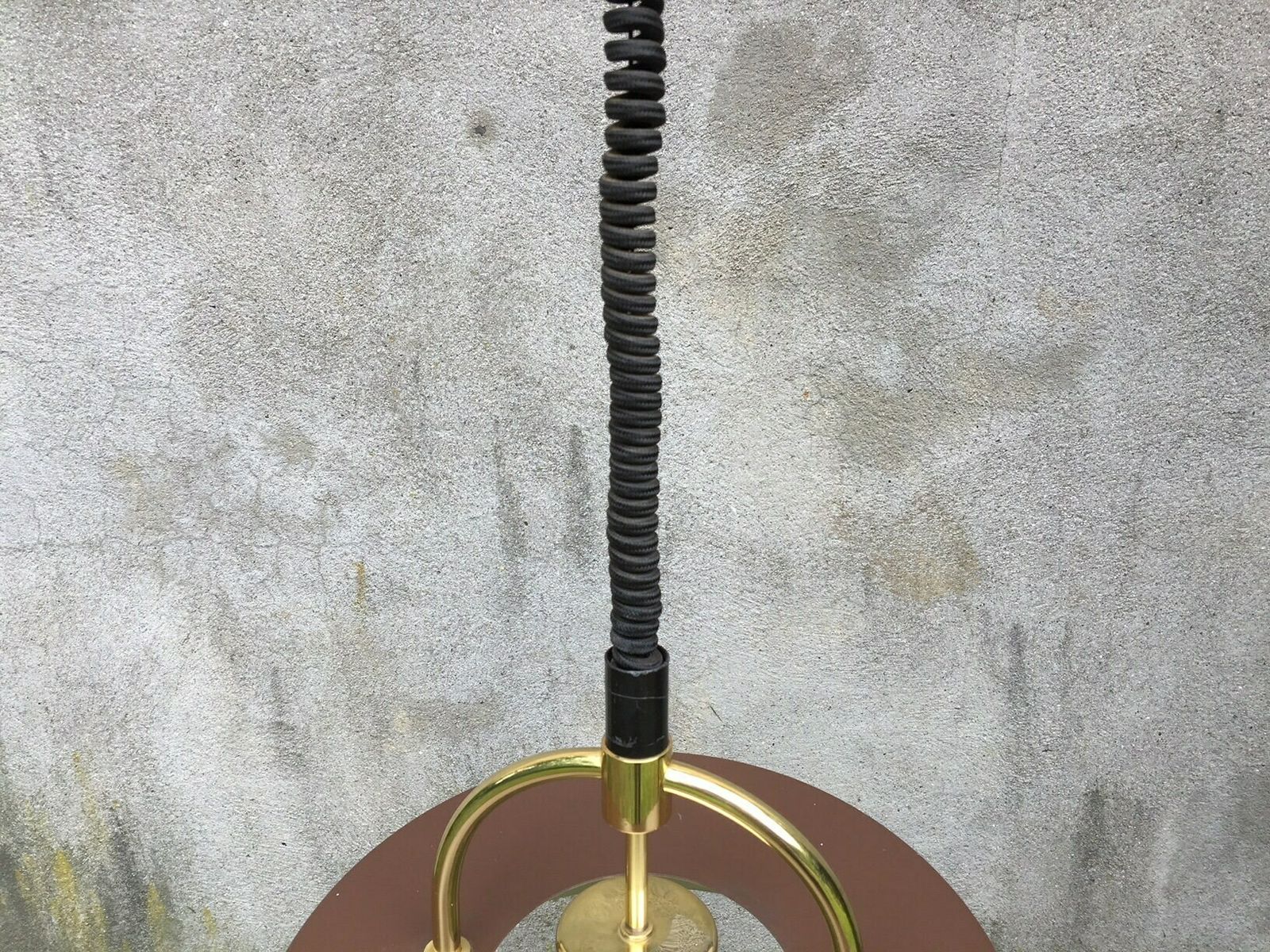 Big Beautiful Brown And Brass Hercules Pendant By Jo Hammerborg For Danish Lamp Maker Fog & Morup, Original Lamp From The 1970s photo 265.0