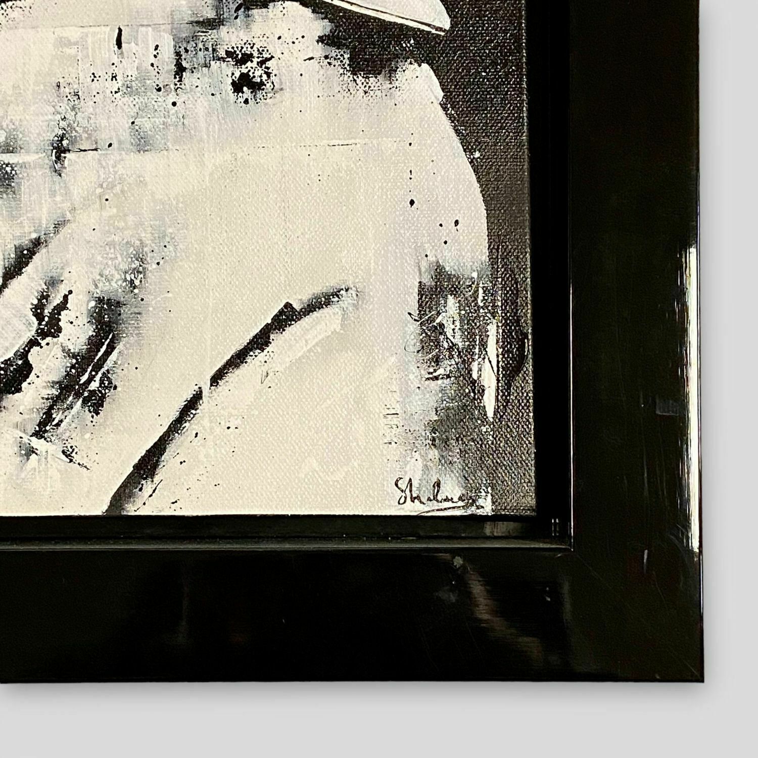 A Large Oil On Canvas Portrait Of Audrey Hepburn By Sarah Holmes  "Fiercely Feminine" photo 395.0