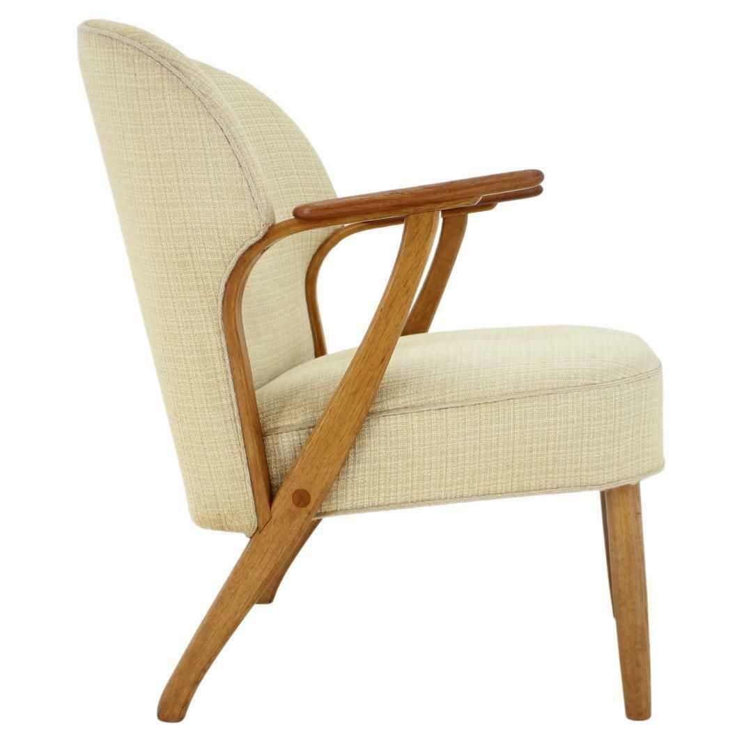 1950s Chresten Findahl Brodersen Armchair In Oak, Denmark
