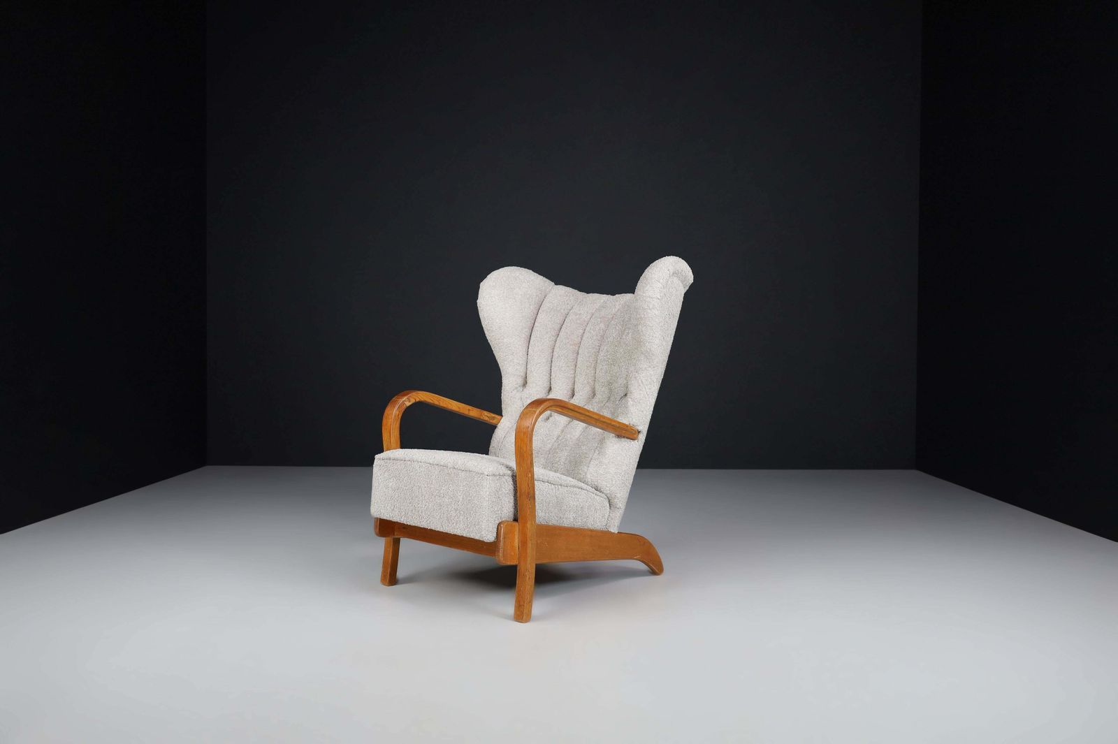 Koželka And Kropáček Wingback Armchair Czechia, 1940s photo furniture