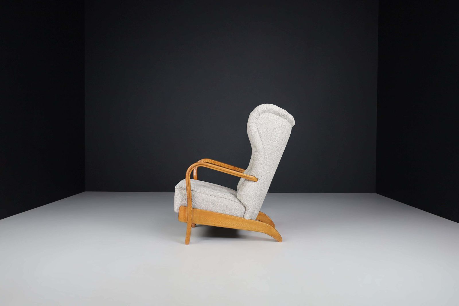 Koželka And Kropáček Wingback Armchair Czechia, 1940s photo Furniture