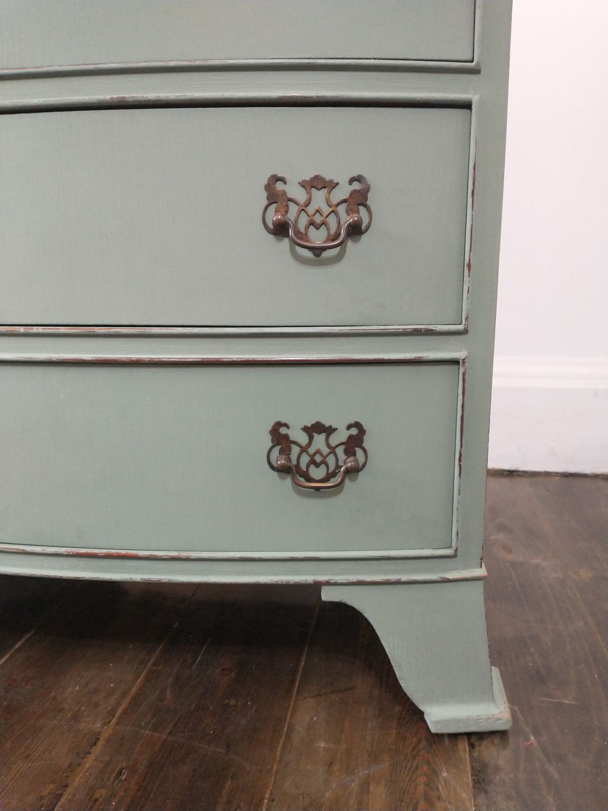 Painted Georgian Style Chest Of Drawers photo vintage