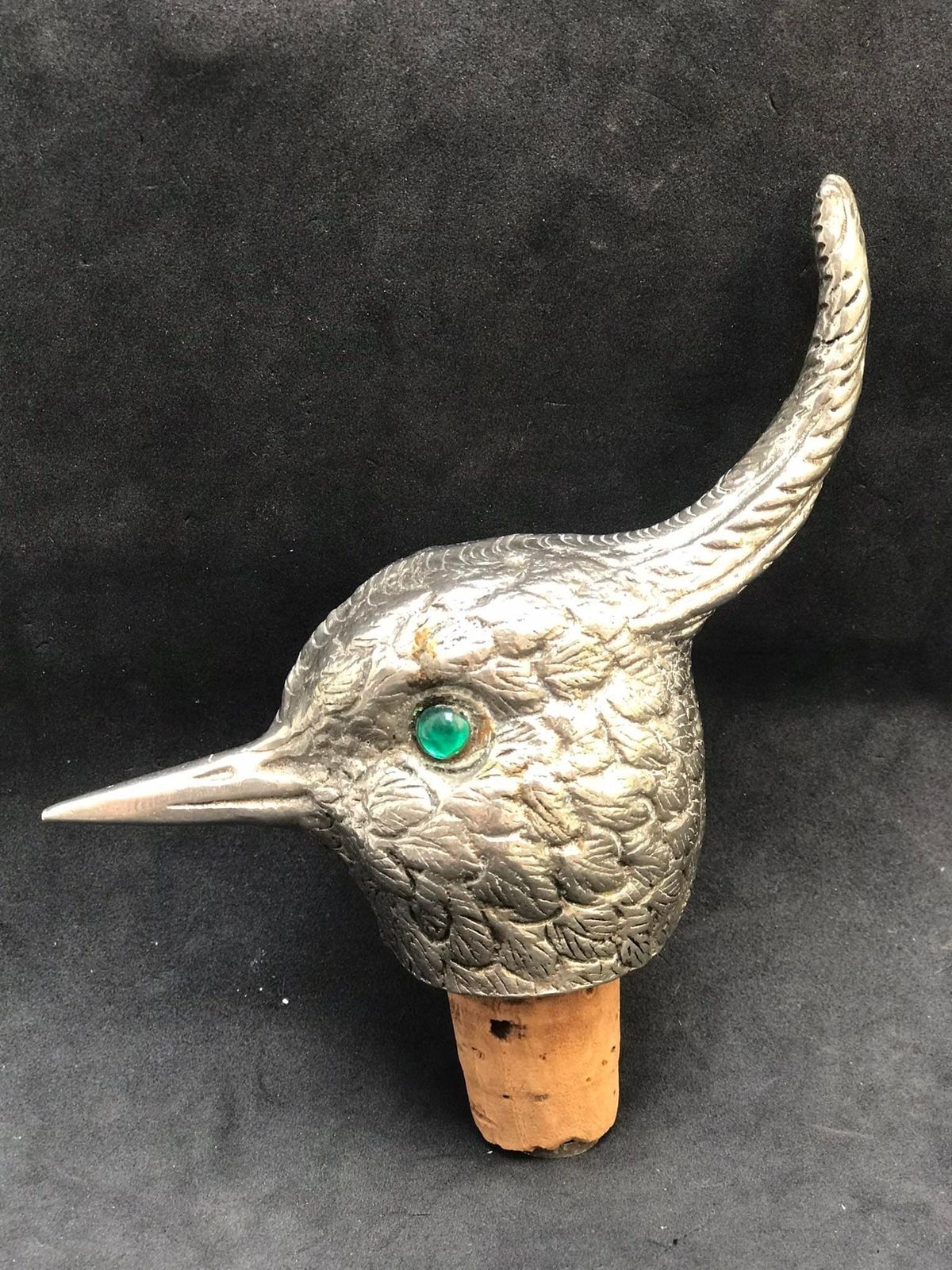 Bottle Cork Stopper Lapwing Wine Animal Bird Antique Bar Tools, Bar Accessories Gift Collector Gift For Him Hunter Gift Hunting Table Decor