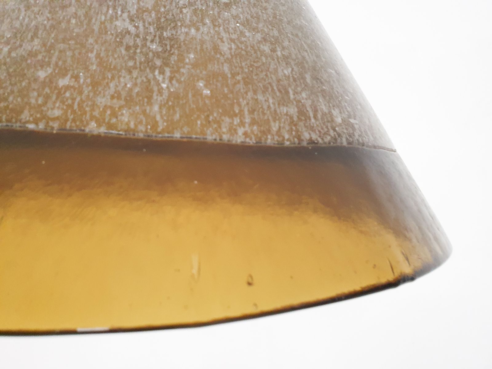 Brown Bubble Glass Pendant Light By Peill And Putzler, Germany 1960's photo vinterior