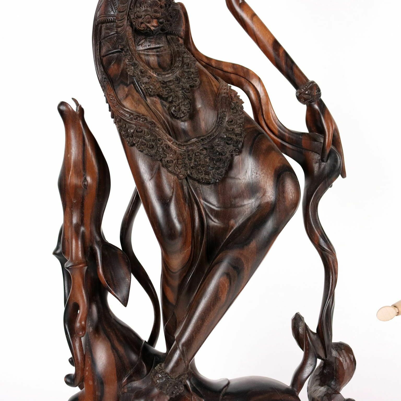 Ancient Sculpture Of A Girl Second Half Of The XX Century Teak photo 1308.0