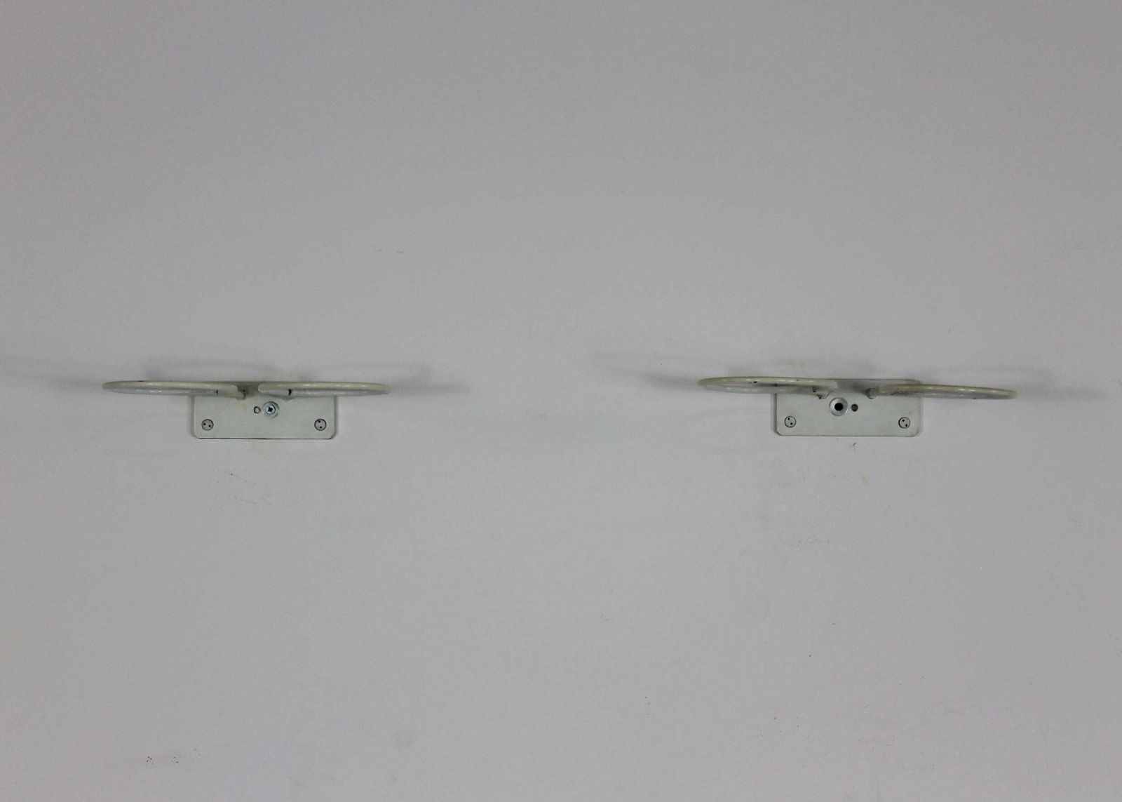 Gino Sarfatti Set Of Two Wall Lamps 238/2 In Aluminium And Glass By Arteluce 60s photo vinterior