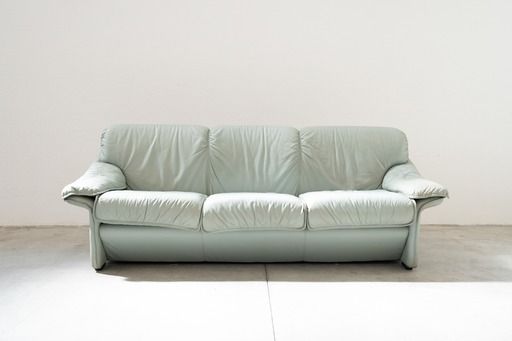 Complete Living Room In Light Blue Faux Leather Fd Salotti photo Furniture