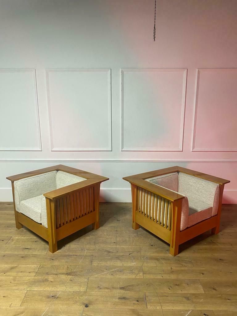 Pair Of French Mid Century Modern Armchairs photo Furniture