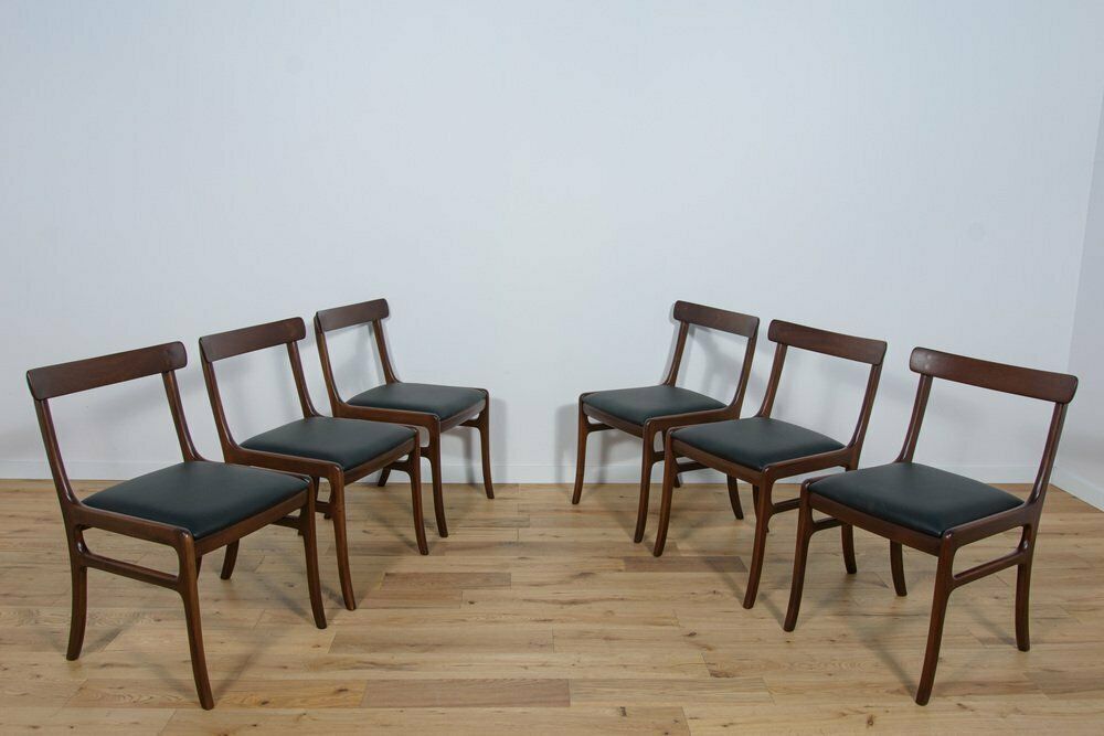 Danish Rungstedlund Chairs By O. Wanscher For Poul Jeppesen Møbelfabrik 1960s Set Of 6