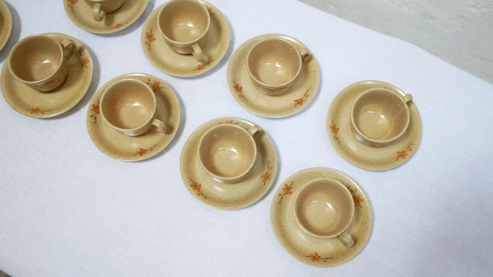 Series Of 12 Vintage Porcelain Cups By Maison Revol, France photo 167.4