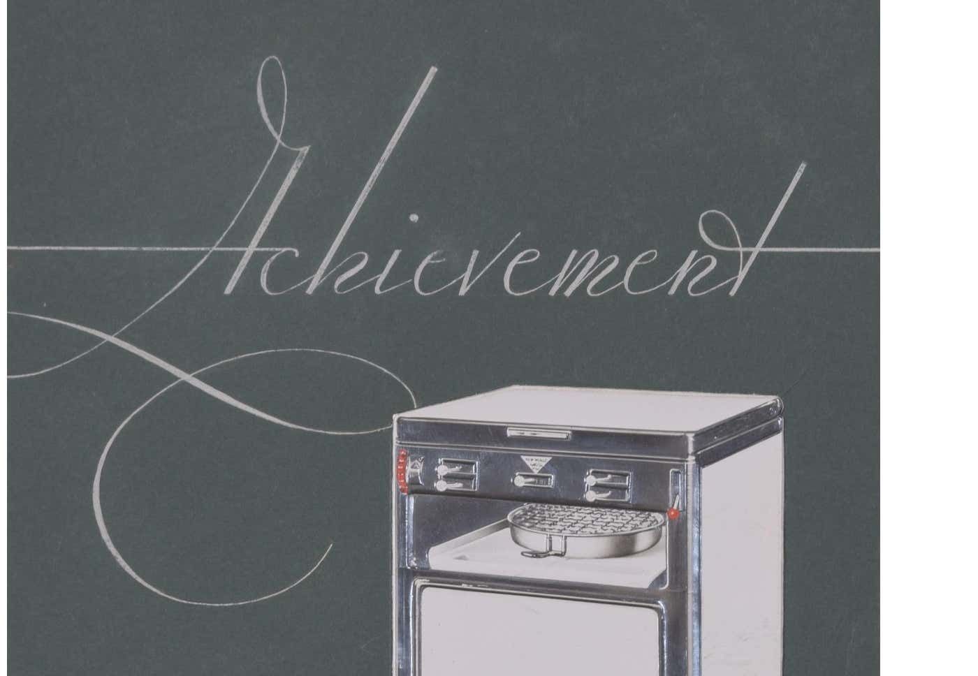 Radiation Gas Cookers Achievement Art Deco Brochure Design By Brownbridge 1930s photo furniture