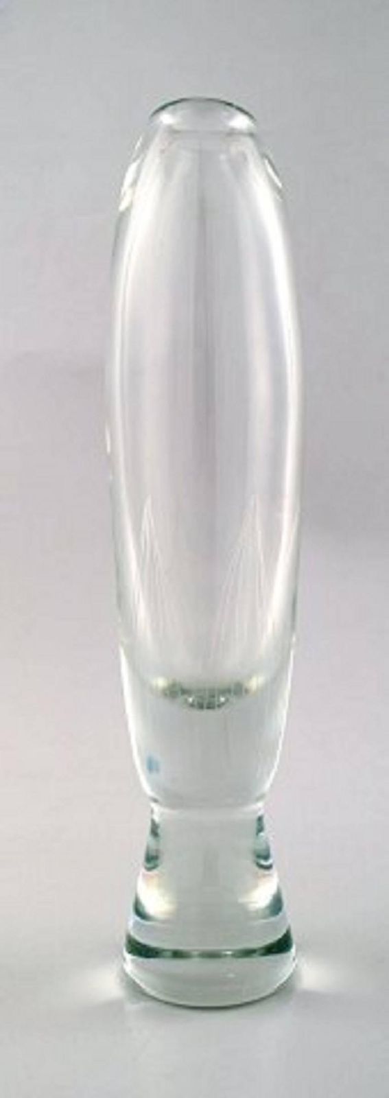 Pair Of Large Orrefors Glass Vases, Stylish Swedish Design, 1950s 1960s photo for sale