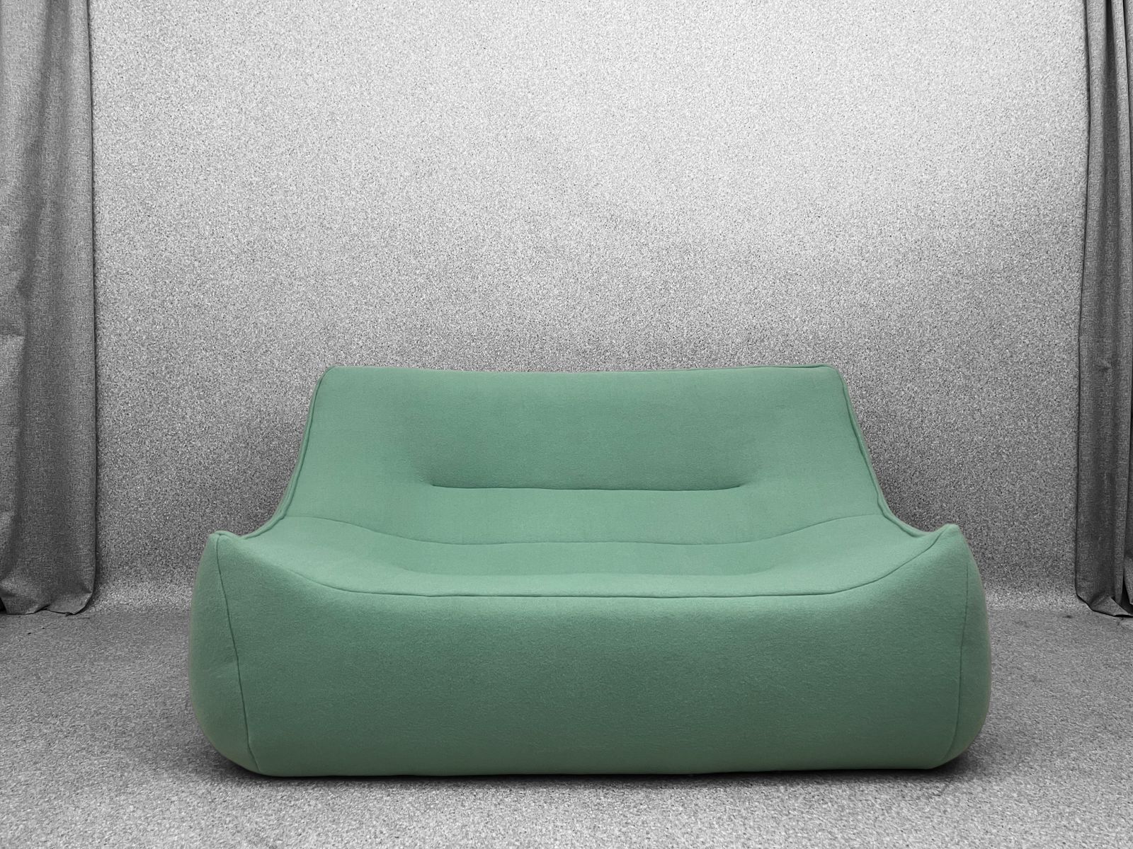 Vintage Sake Two Seater Modular Mint Colour Sofa By Ligne Roset photo Furniture