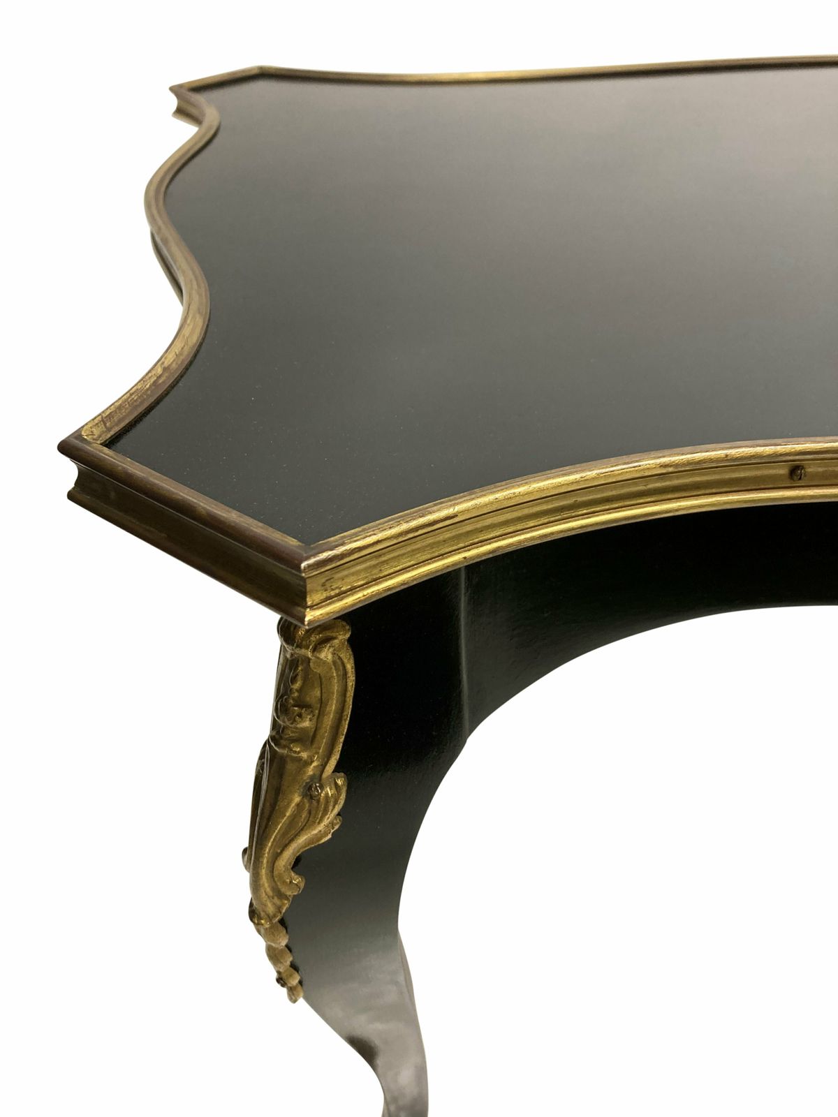 A French Black Lacquered Louis XV Style Occasional Table photo 1416.0