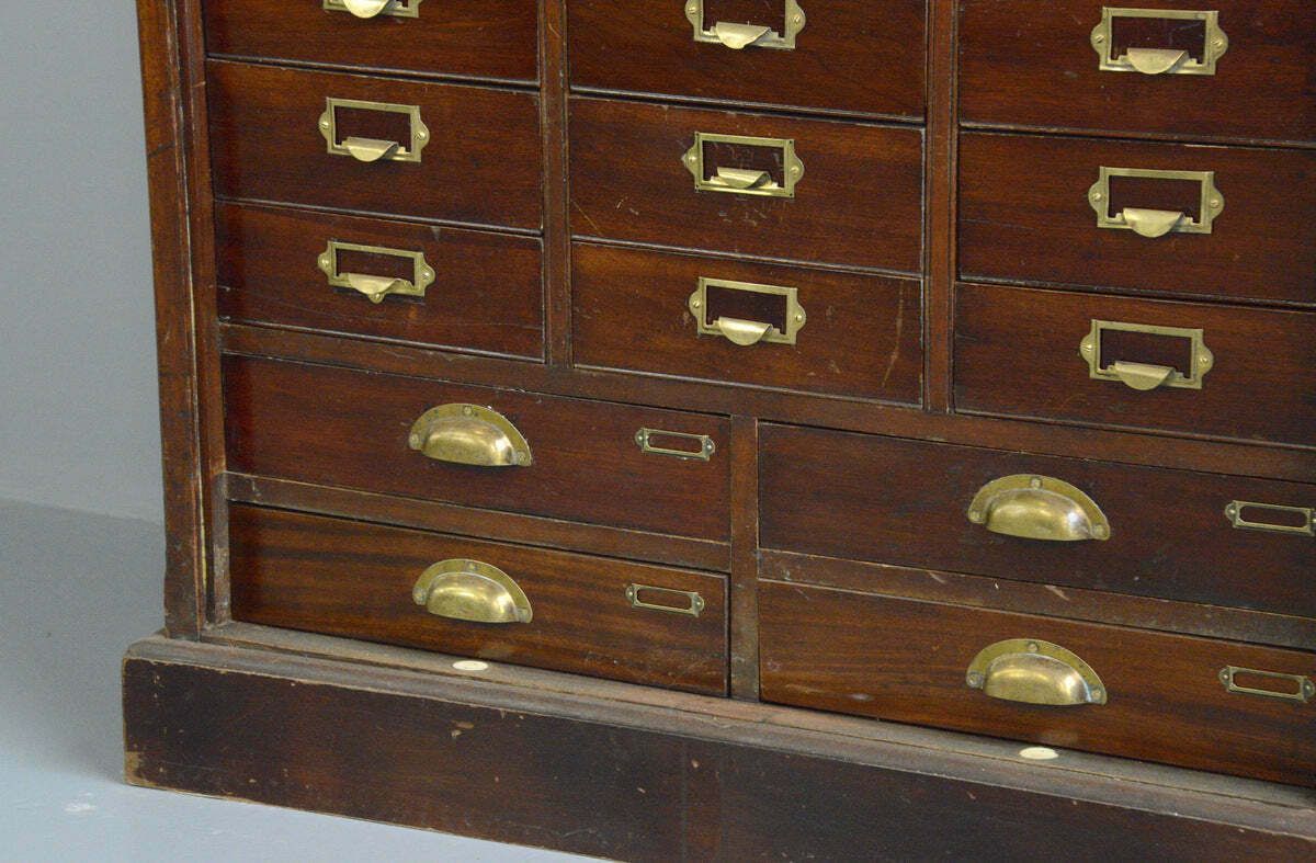 2395.0 Early 20th Century Mahogany Solicitors Drawers photo