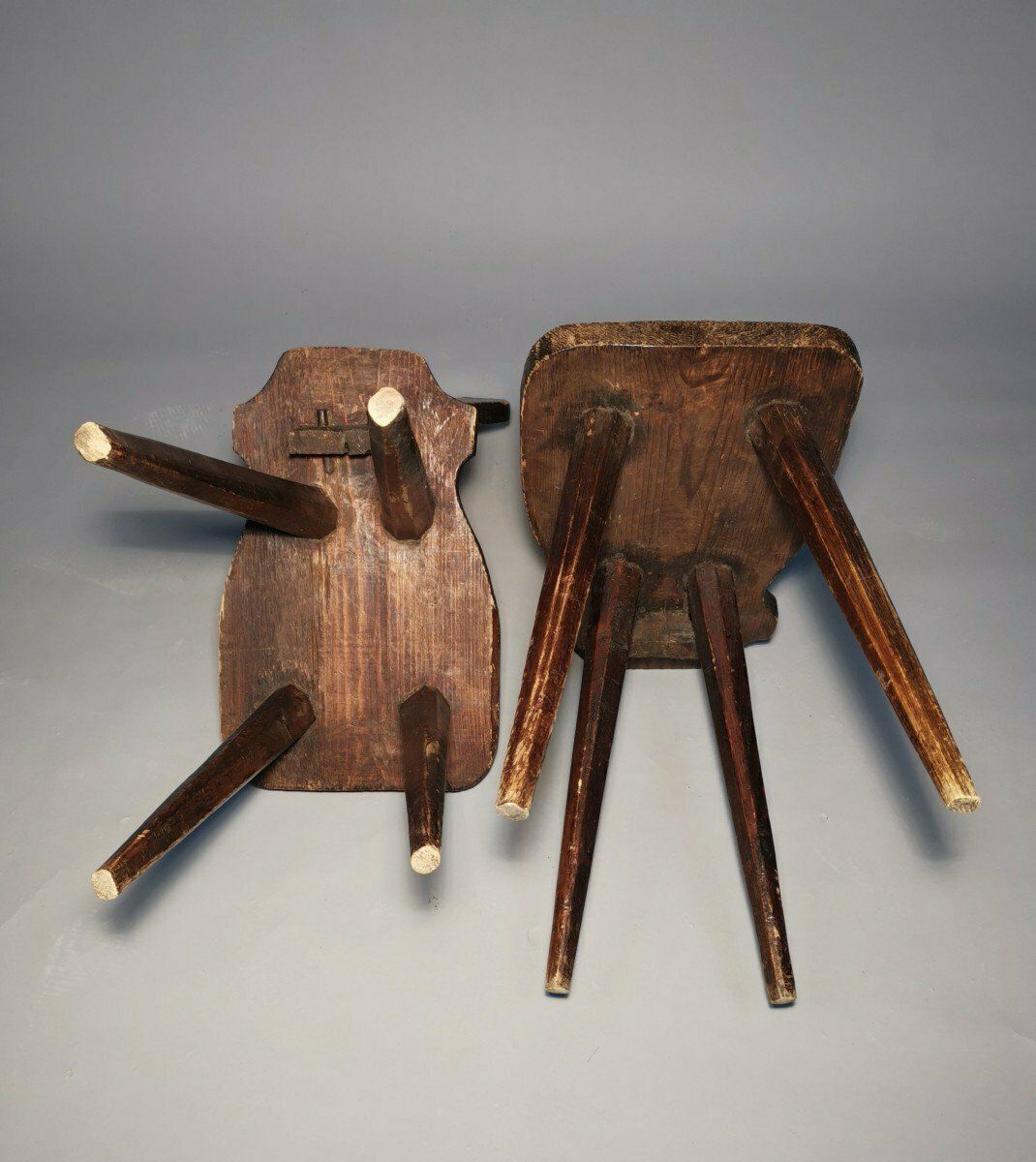photo furniture Pair Of Swiss Mountain Chairs, 1800s