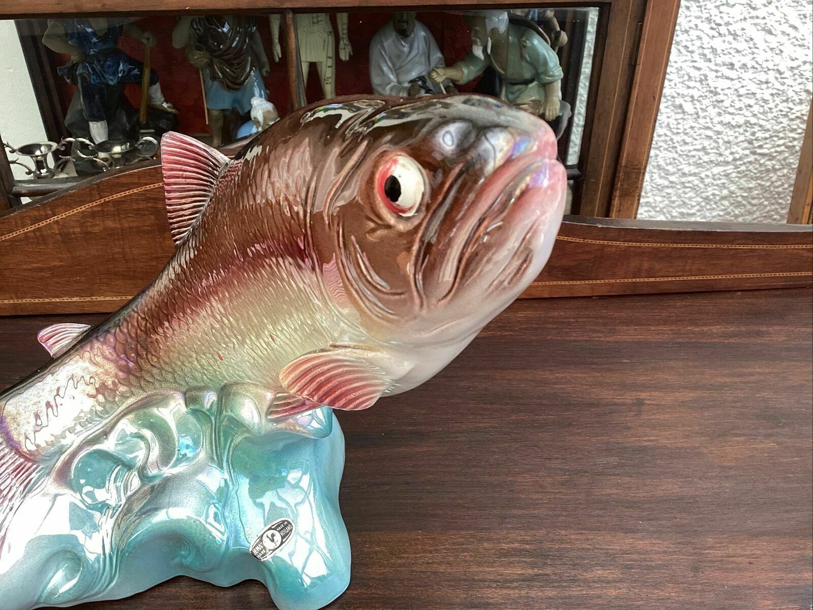 Huge Jema Of Holland Vintage Rainbow Lustre Trout. 343. photo furniture