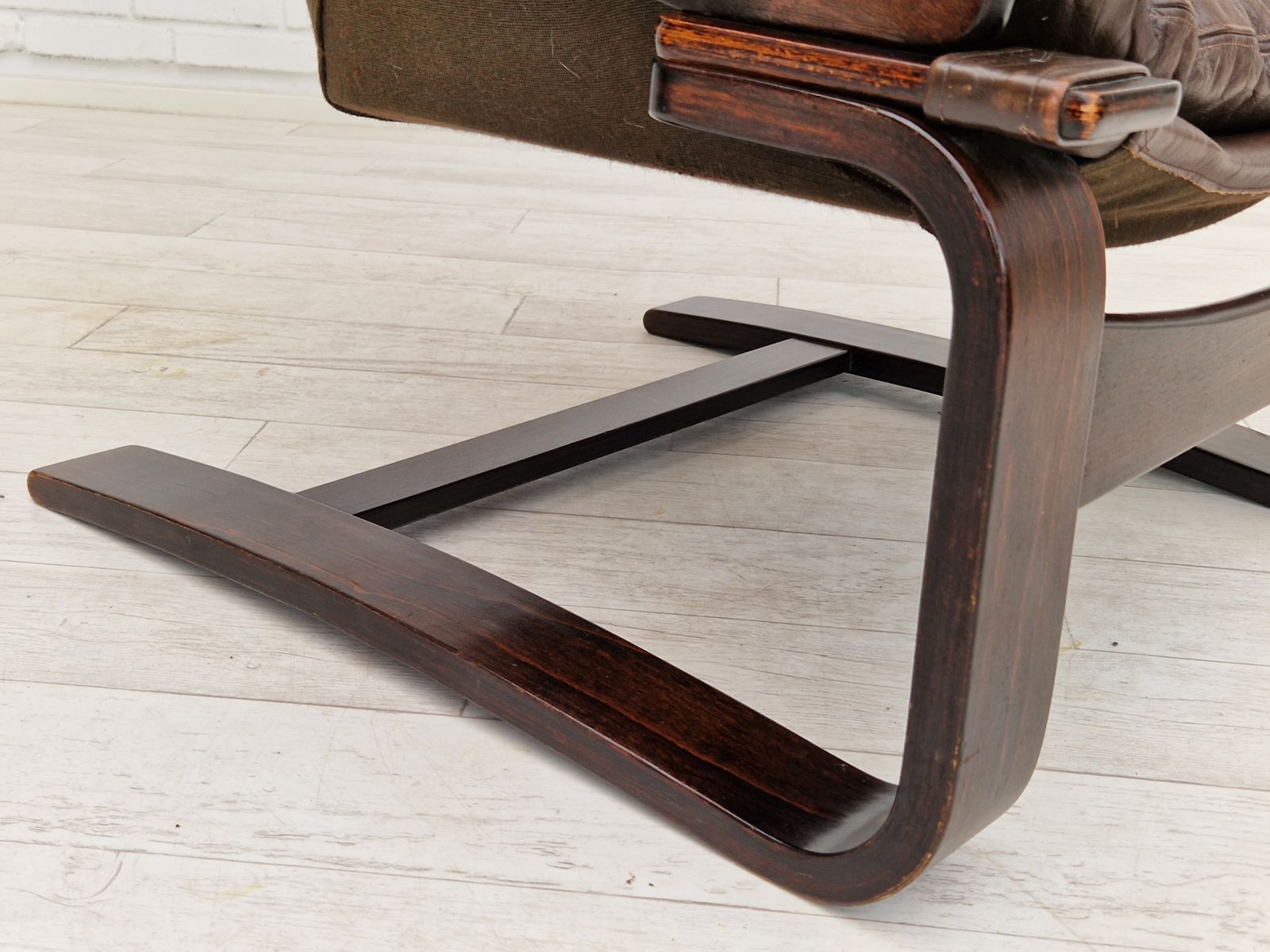1970s, Brown Leather Pair Of Lounge Chair By Ake Fribytter For Nelo Sweden. photo 2600.0