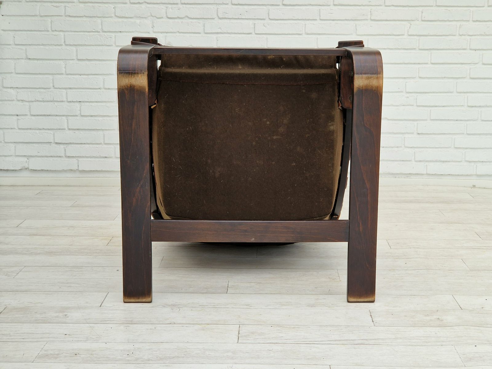 photo buy Ca. Jaren 1970, Bruinleren Paar Lounge Chairs Van Ake Fribytter Voor Nelo Sweden.