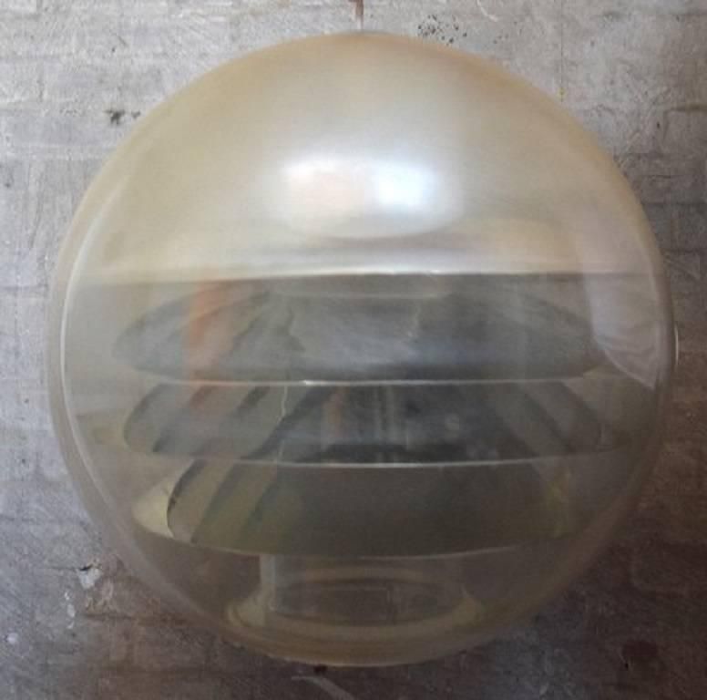 Poul Henningsen / Verner Panton Style Large Ceiling Lamp In Plexiglas photo furniture