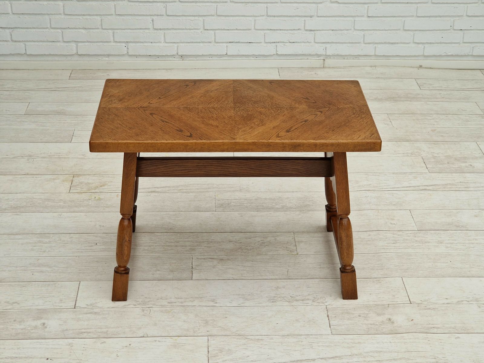 1950s, Danish Design, Oak Wood Coffee Table, Original Condition. photo furniture