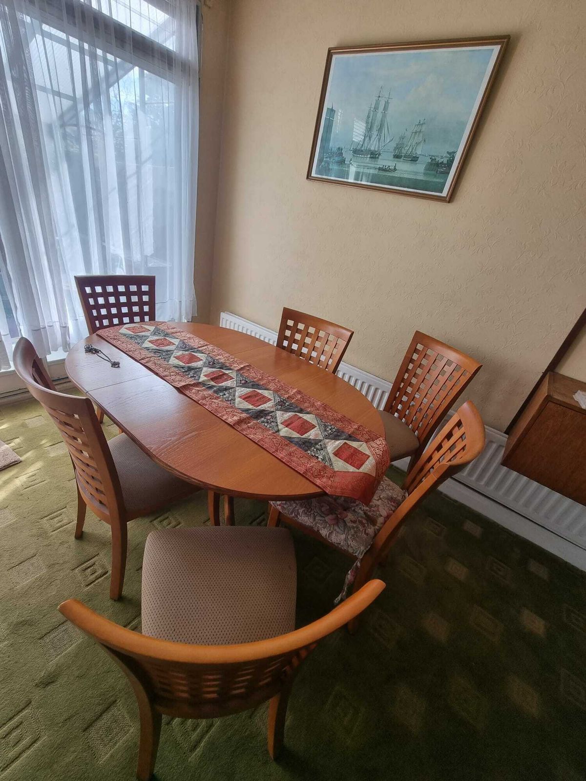 Morris Of Glasgow Mid Century Modern Dining Table With 6 Chairs