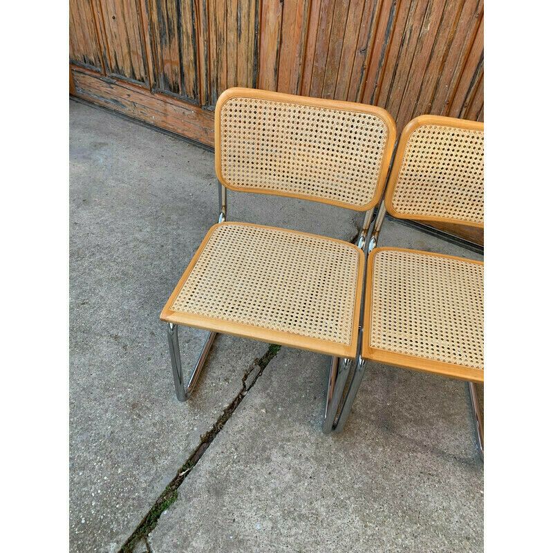 Pair Of Mid Century Cesca Chairs By Marcel Breuer photo Furniture