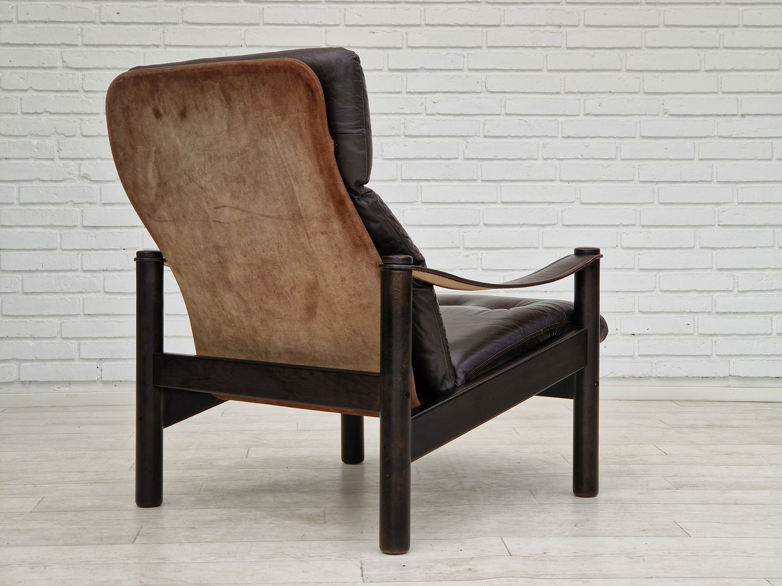 1970s, Danish Design By Ebbe Gehl & Søren Nissen, Lounge Armchair, Original Good Condition. photo vintage