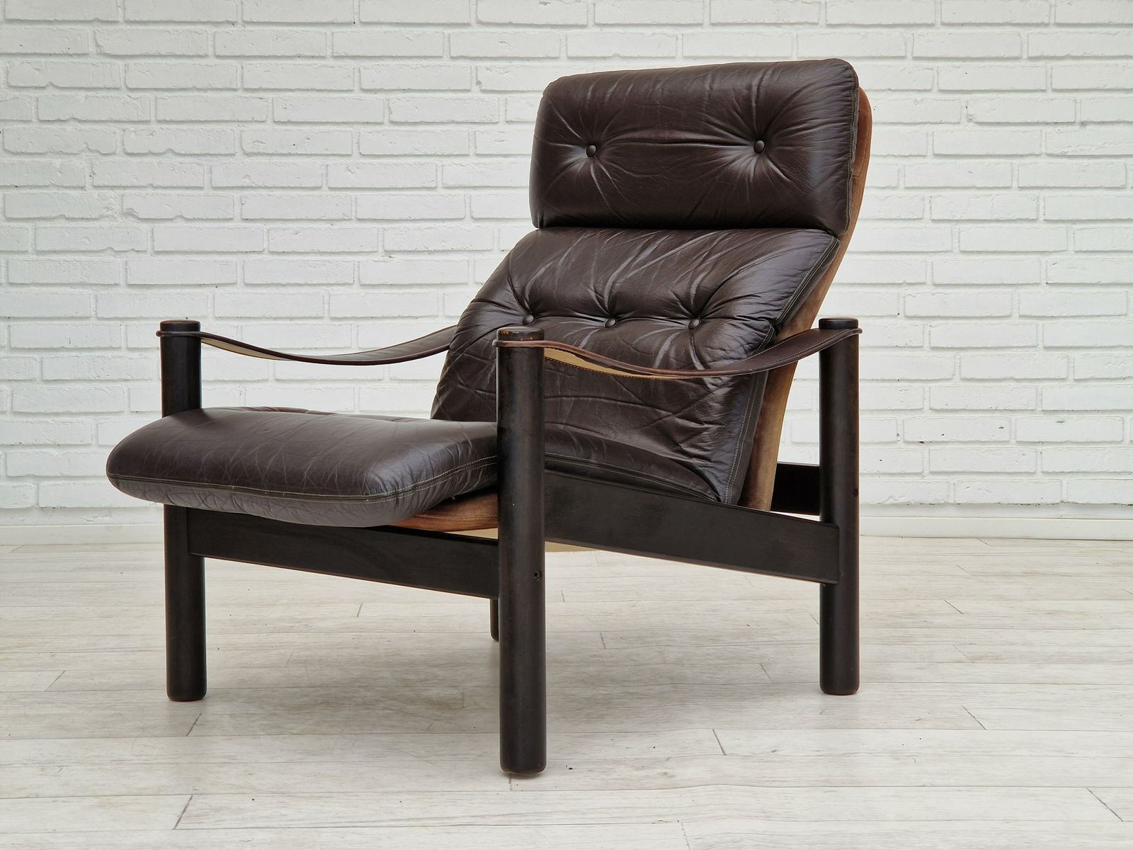 1070.0 1970s, Danish Design By Ebbe Gehl & Søren Nissen, Lounge Armchair, Original Good Condition. photo