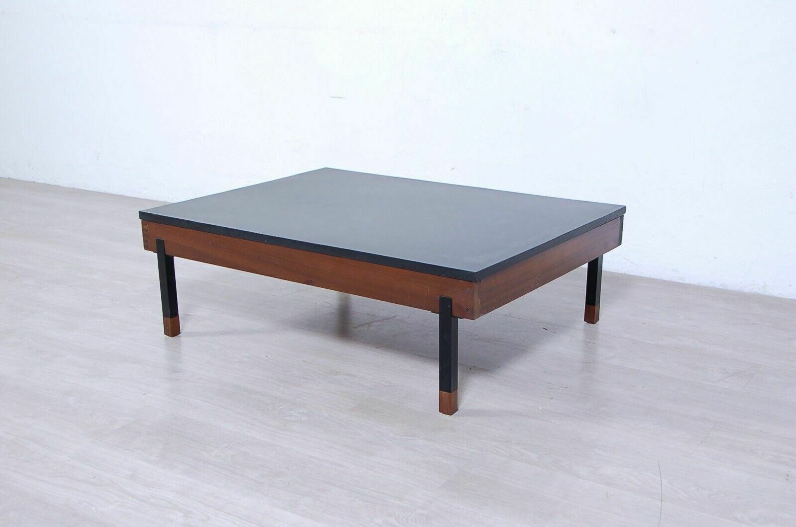Vintage Coffee Table Design 50s 60s Two Tone Wood Iron Formica photo 237.0