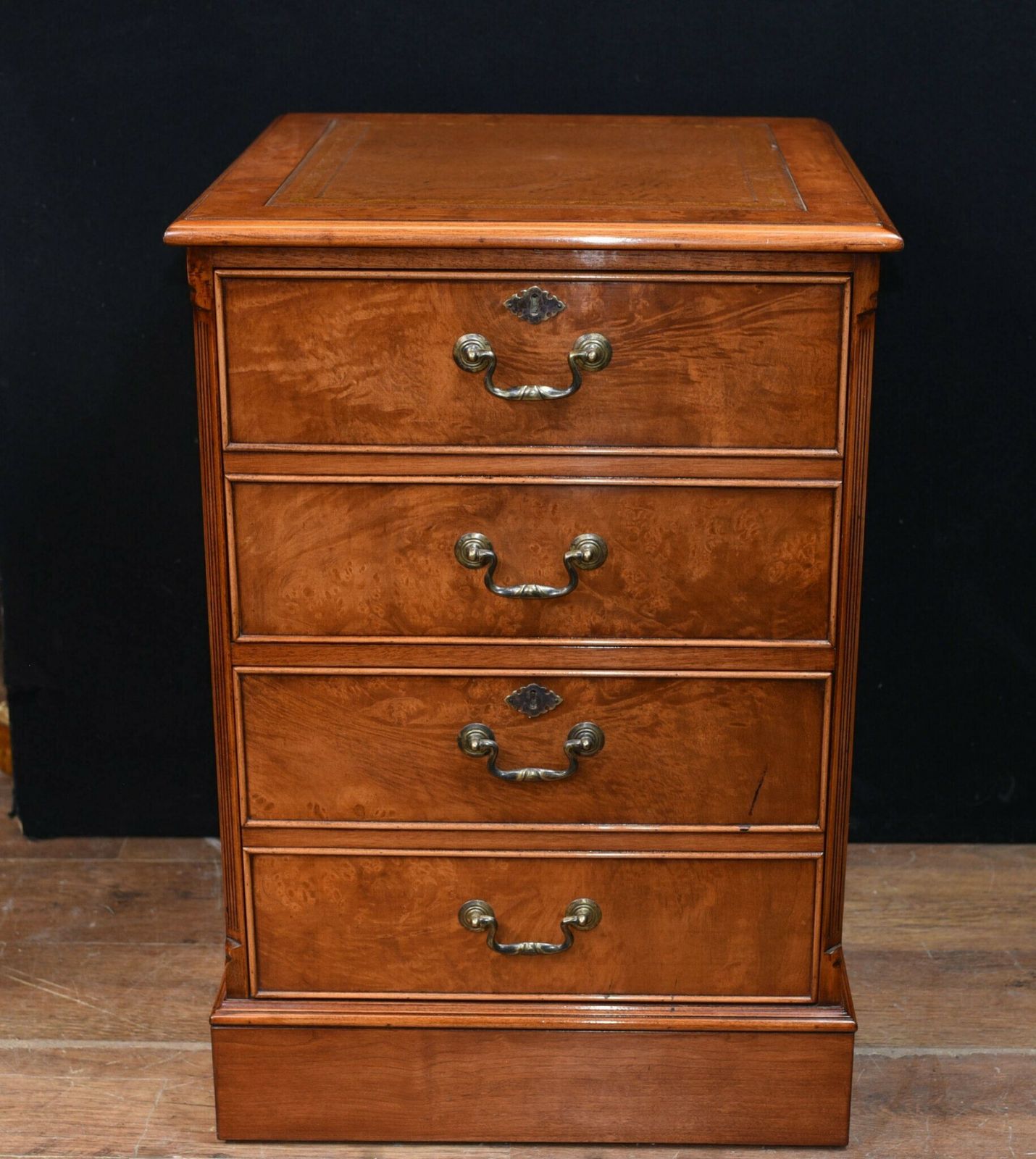 Walnut Filing Cabinet   Regency Chest Drawers