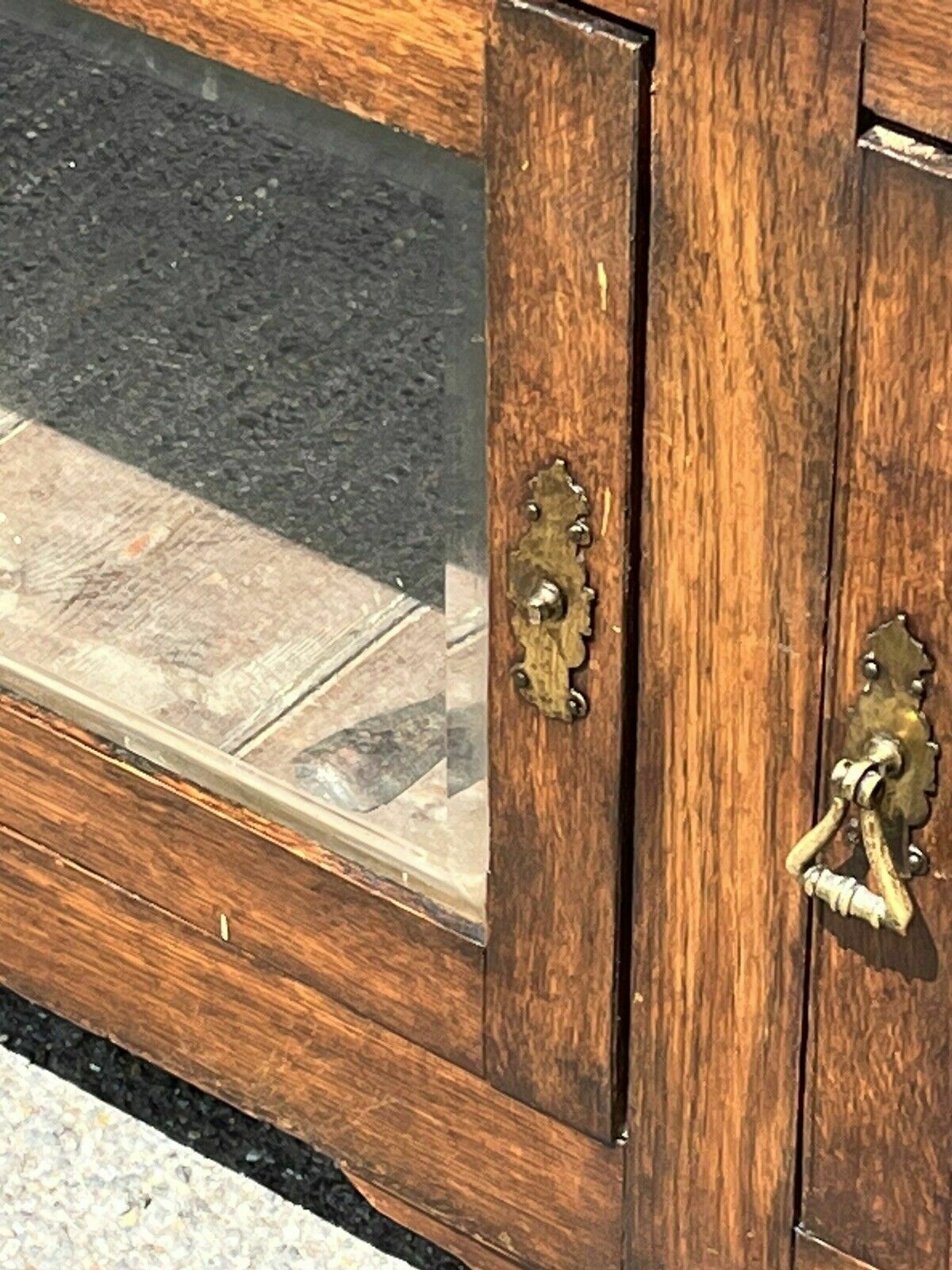 1195.0 Georgian Oak Dresser, Amazing Colour, Loads Of Storage. photo