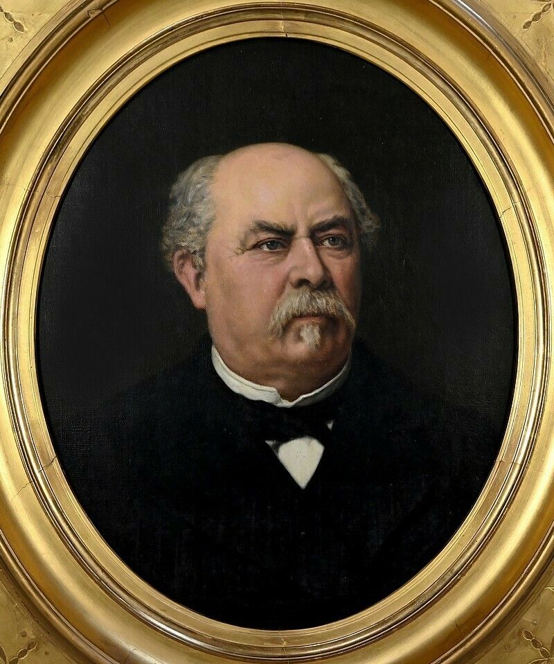 Oil On Canvas, Portrait Of Adolphe Nicolas, French School Of The 19th Century photo 2008.5