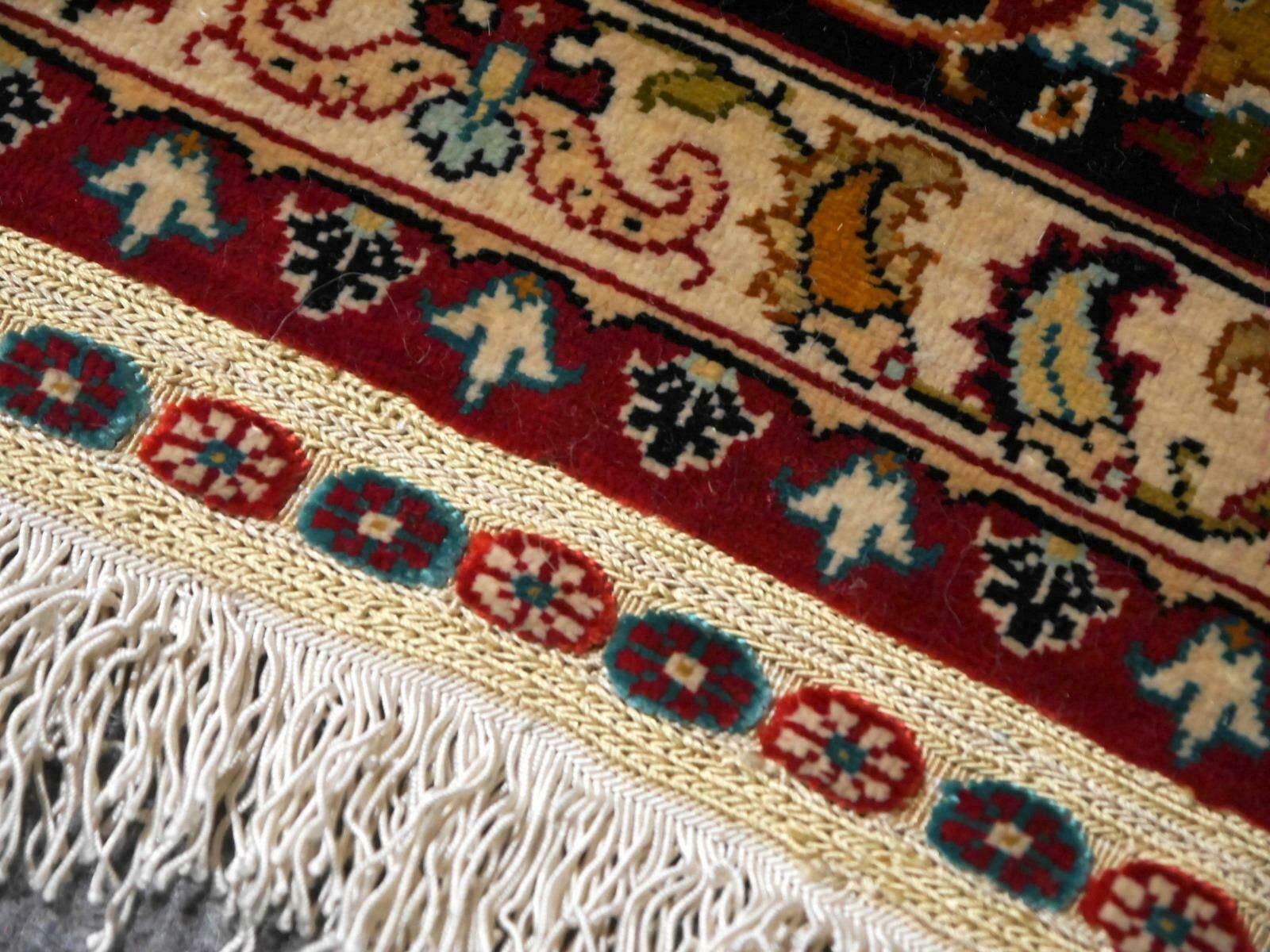 Pure Silk Hereke Ozipek Turkish Rug Signed photo vintage