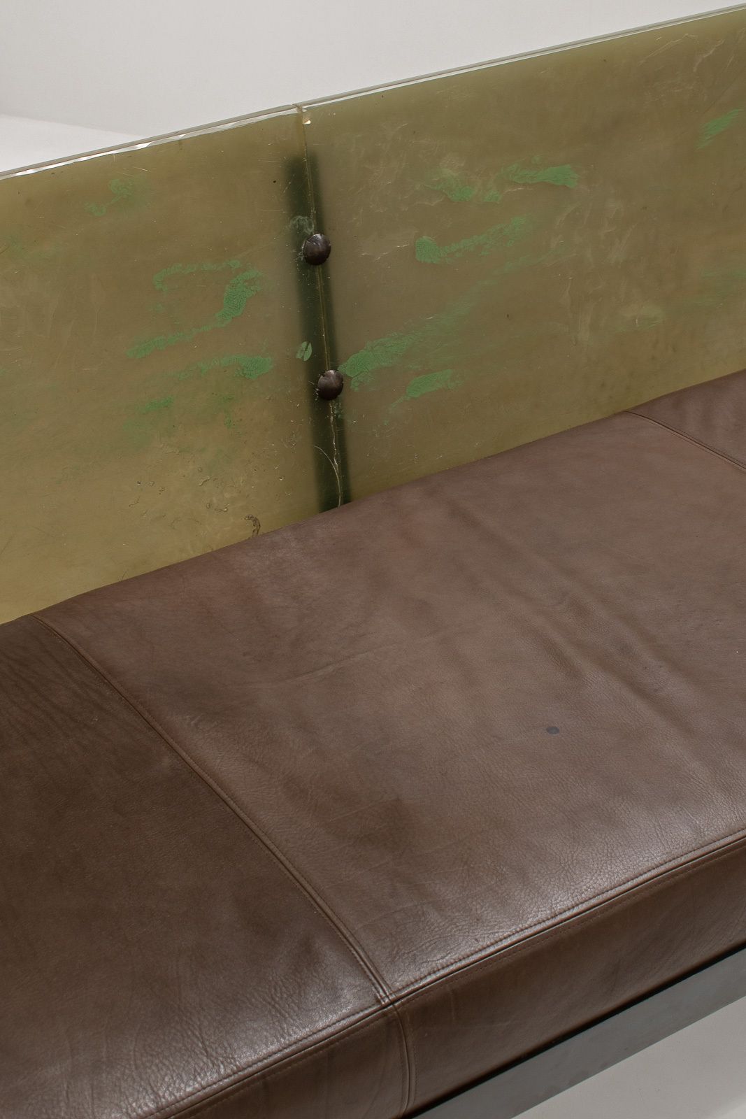 photo for sale Sculptural Post Modern Steel Sofa, France 1980s